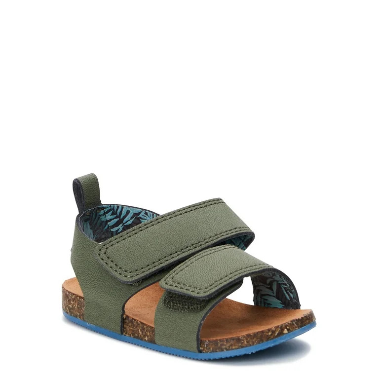 Wonder Nation Baby Boys Footbed Sandals, Sizes 2-6 | Walmart (US)