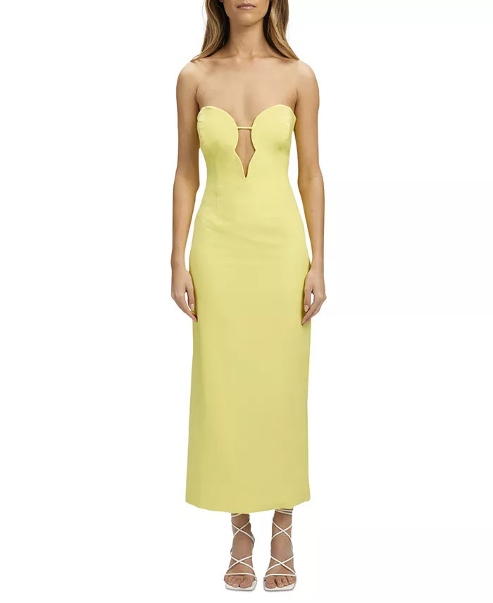 Women's Eleni Plunging-Neckline Strapless Dress | Macys (US)
