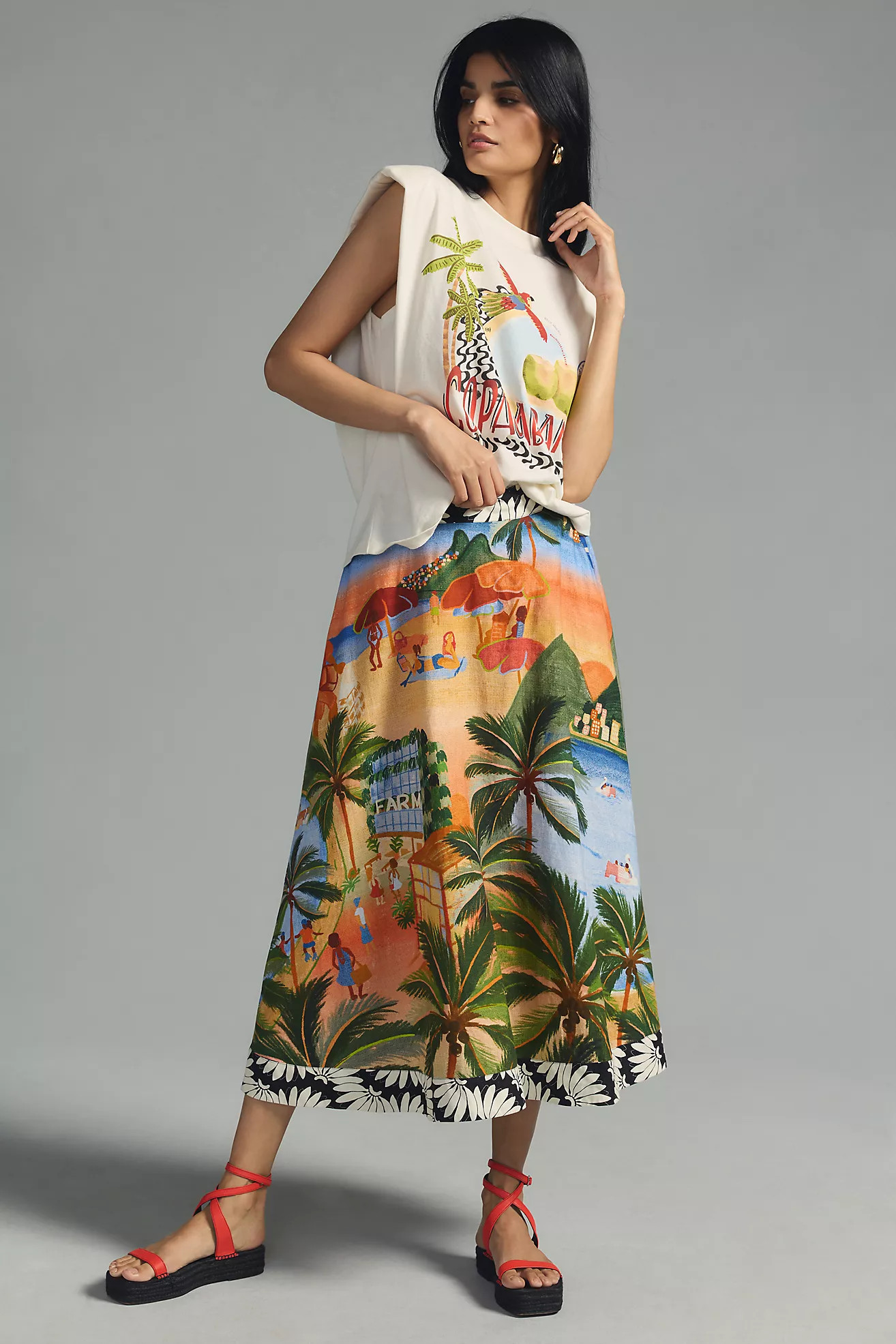 Farm Rio Copacabana Tee | Anthropologie (US)