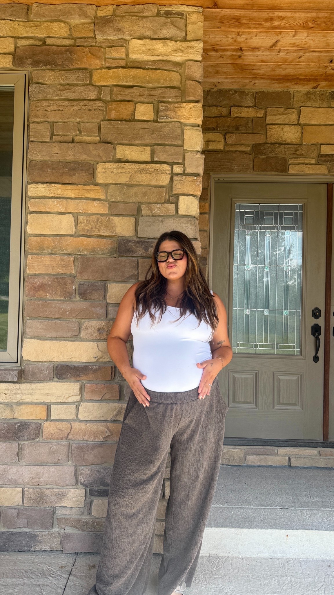 Midsize and maternity pre fall outfit of the day! 

#LTKFindsUnder50 #LTKMidsize #LTKBump