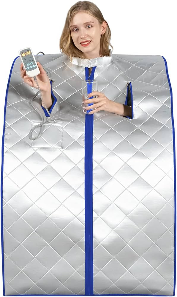 Smartmak Far Infrared Sauna, Full Body One Person Portable SPA Set with Time & Tempreture Remote ... | Amazon (US)