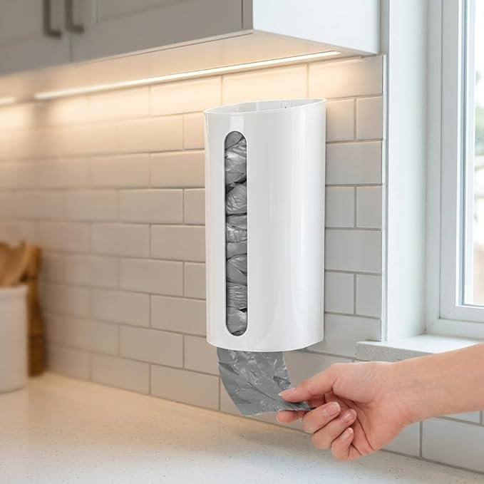 Kit 2 Dispenser Premium Porta Sacola De Parede, Puxa Saco, Organizador De Sacolinhas, Cozinha E L... | Amazon (BR)
