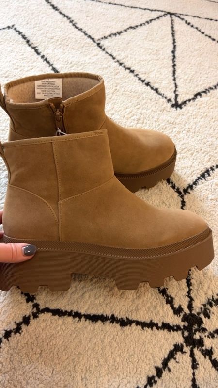 New boots from Target!  Designer inspired for sure!  These came home with me today because they felt so comfortable and soft on the inside. 30% off through tomorrow, making them only $28!  Fit tts  

#LTKshoecrush #LTKHolidaySale #LTKSeasonal