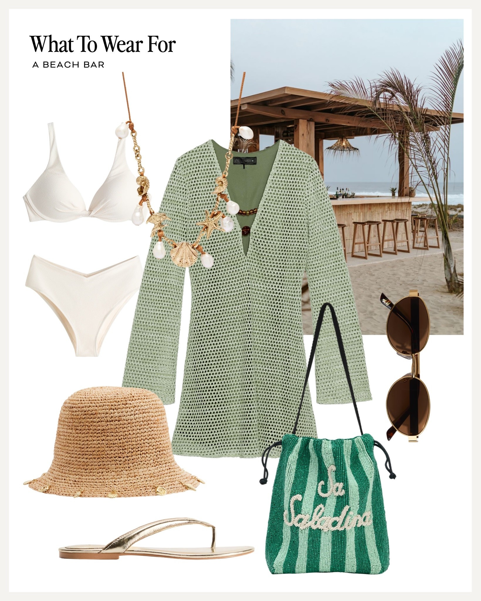 Summer holiday outfit 🏝️ 

Beach style, swimwear, crochet beach dress, straw hat, bikini

#LTKsummer #LTKswimwear