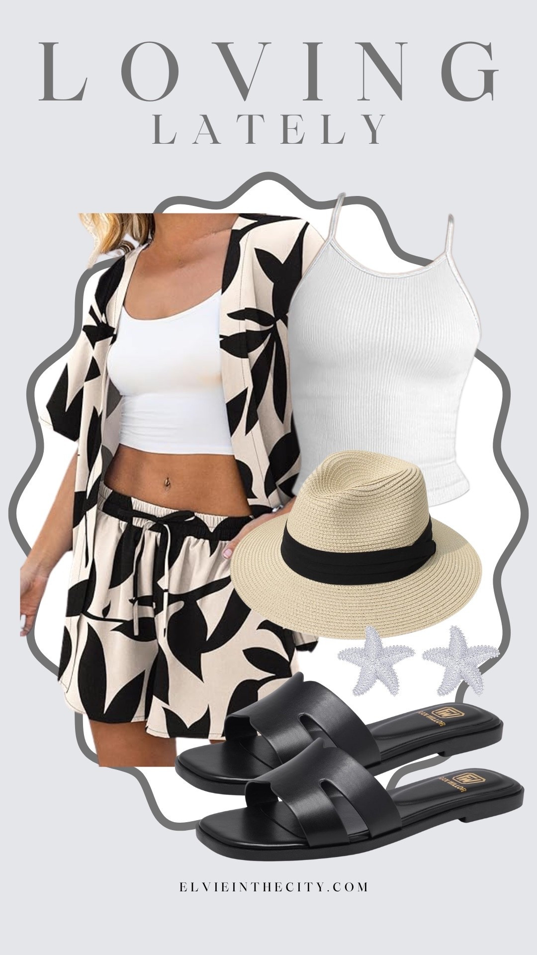 I’m loving this two-piece top and drawstring shorts set. I’ve added a white tank with a built in bra, a fedora, starfish earrings, and black slide sandals.

Ootd, vacation outfit, resort wear, cruise outfit, summer outfit, fashion over 40, over 50 style

#LTKootd #LTKFindsUnder50 #LTKOver40