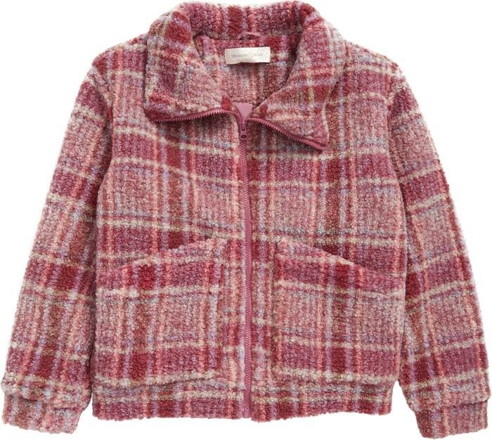 Kids' High Pile Fleece JacketTREASURE & BOND | Nordstrom