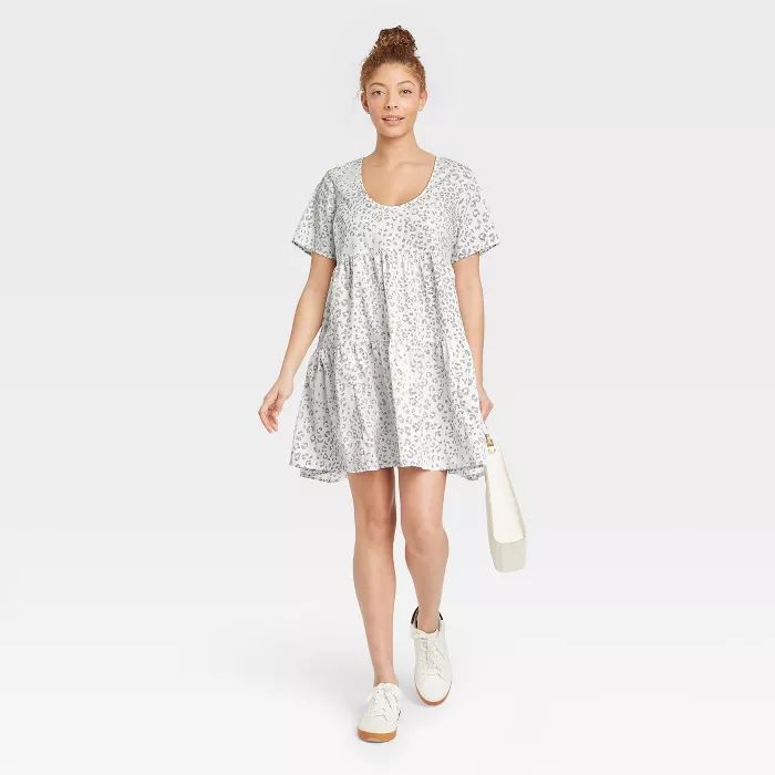 Women's Short Sleeve Tiered Dress - A New Day™ | Target