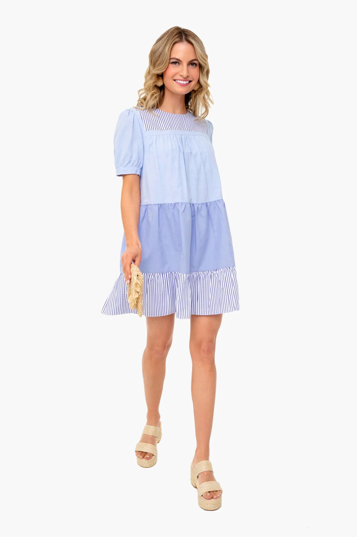 Exclusive Blue Striped Quinn Dress | Tuckernuck (US)