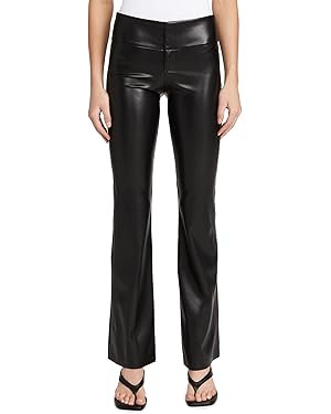 alice + olivia Women's Olivia Vegan Leather Pants | Amazon (US)