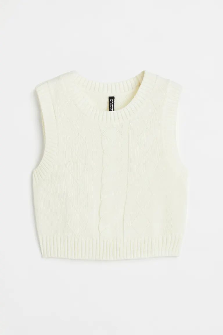 Jacquard-knit Sweater Vest | H&M (US + CA)