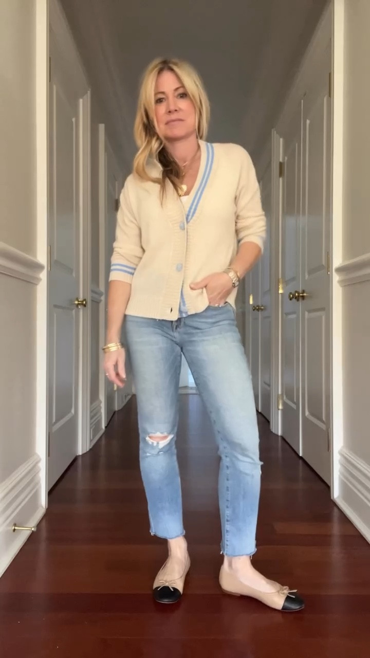New favorite cardigan loading. The softest light weight cashmere, the perfect fit, the detailing (those buttons!) . . . . Buy now for the perfect Spring layer, and wear through summer for chilly beach nights. Would also be perfect for a European summer vacation. 
#springsweater #cardigan #cashmeresweater #coastalstyle #styleinspo

#LTKSeasonal #LTKOver40 #LTKootd