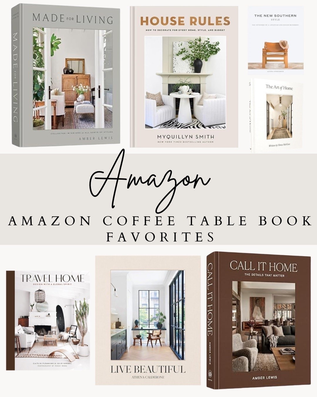 Amazon Coffee Table Books Worth Styling Everywhere 📚

Coffee table books are one of the easiest ways to make a space feel layered and designer-inspired 🤍 These Amazon finds add warmth, texture, and that effortlessly collected look to any shelf or table.

#LTKvlog #LTKSeasonal #LTKHome