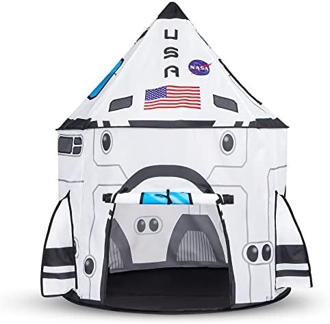 JOYIN Rocket Ship Play Tent Pop up Play Tent Kids Indoor Outdoor Spaceship Playhouse Tent Set | Amazon (US)