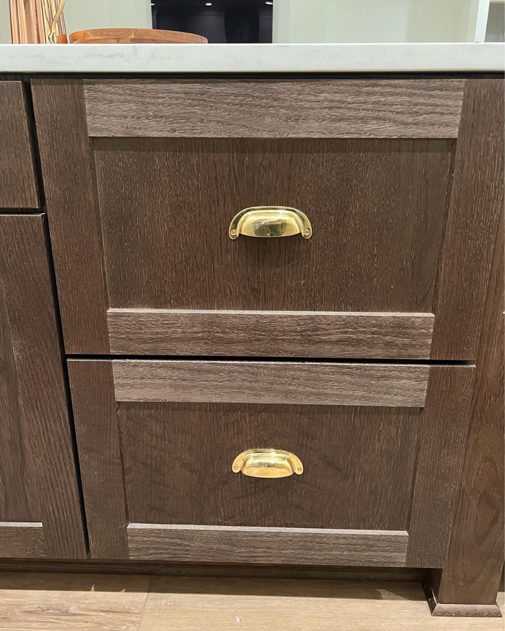 Love my unlacquered brass bin pulls in my kitchen 😍 

#LTKhome