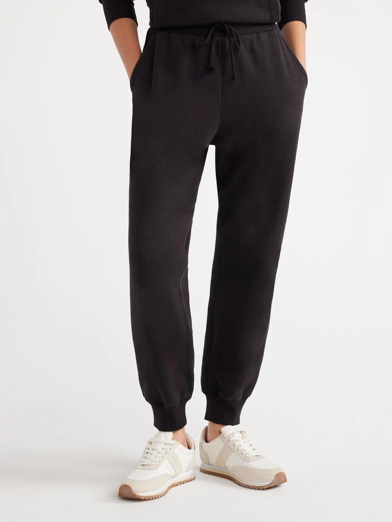 Free Assembly Women's Rib Cuff Sweatpants, 28” Inseam, Sizes XS-XXXL | Walmart (US)