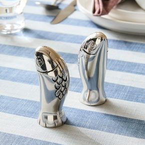 Sardine Metal Salt & Pepper Shakers | West Elm (US)