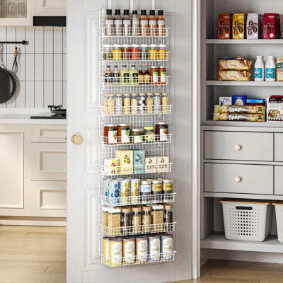 9-Tier Spice Rack Organizer With Door Hook, Wall Mount, And Extra Large Capacity For Pantry – Stylish Design For Effortless Organization | Wayfair North America