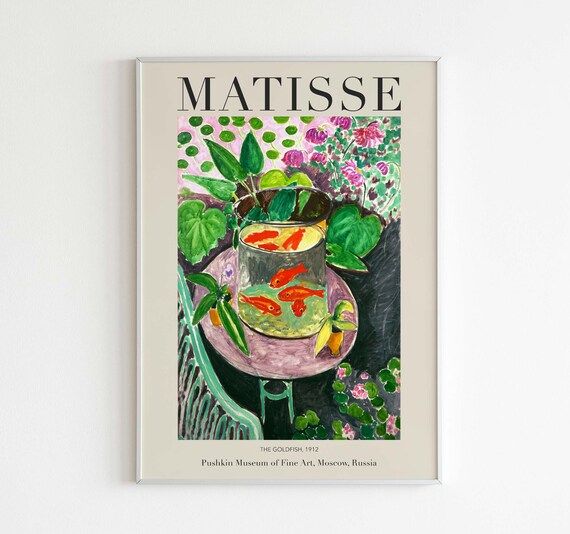 Henri Matisse Exhibition Poster the Goldfish Downloadable - Etsy | Etsy (US)