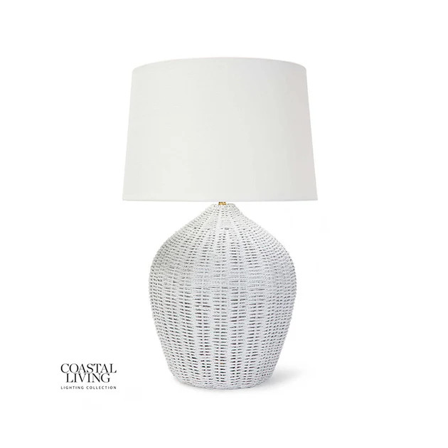 Georgian Table Lamp in White by Coastal Living | Cailini Coastal