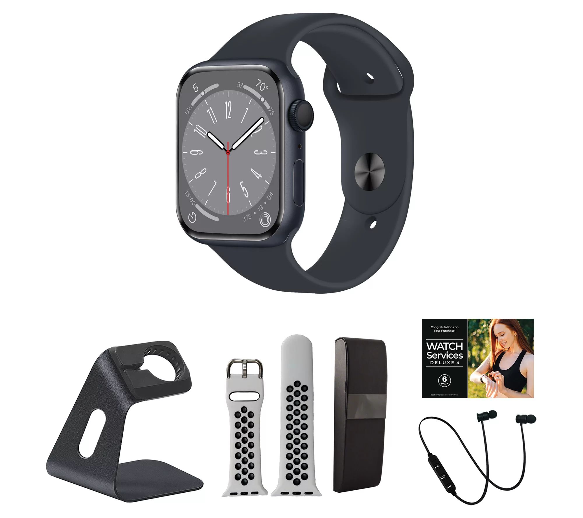 Apple Watch Series 8 41mm M/L GPS Smartwatch wi th Accessories - QVC.com | QVC