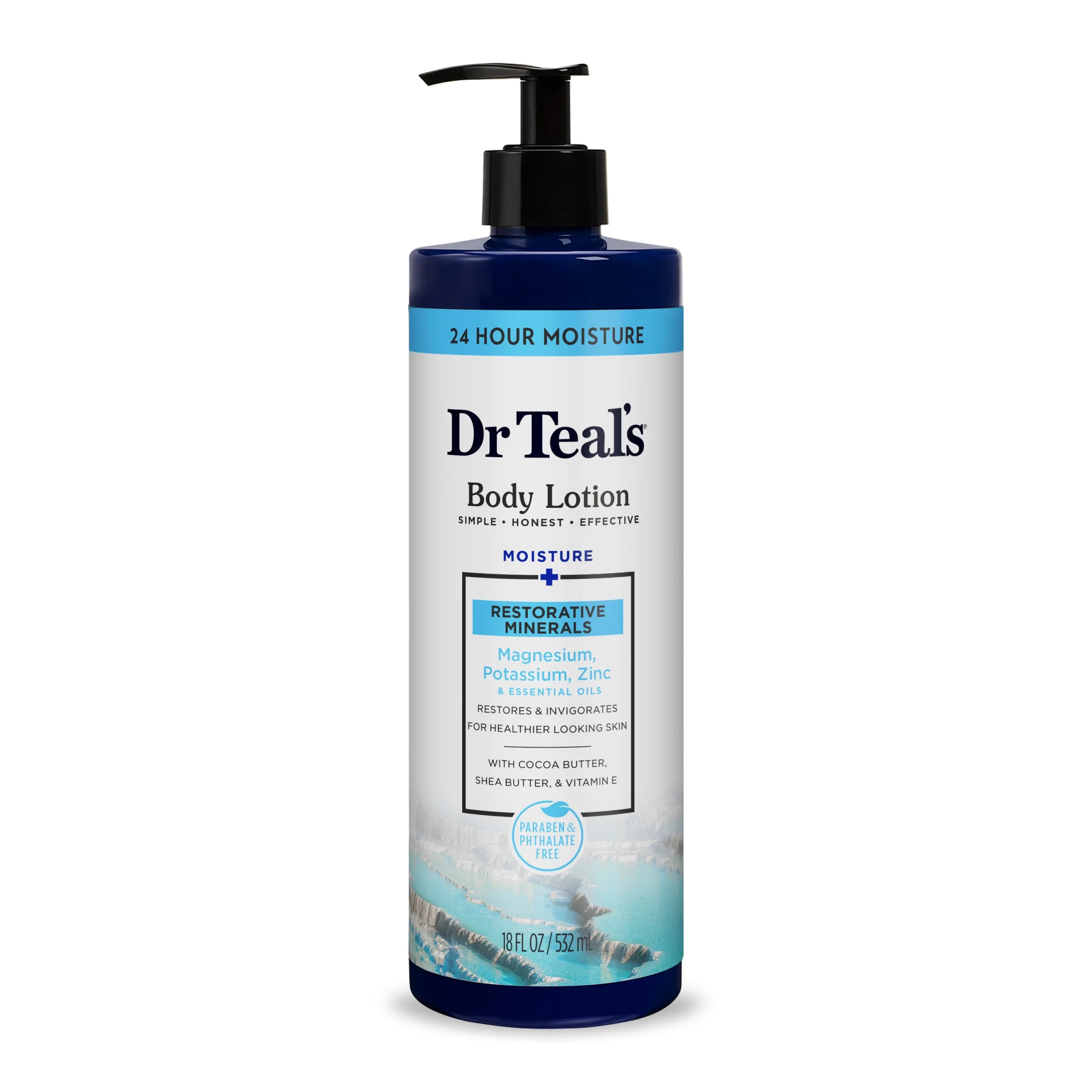 Dr Teal's Restorative Minerals Body Lotion with Magnesium, Potassium & Zinc, 18 oz | Walmart (US)