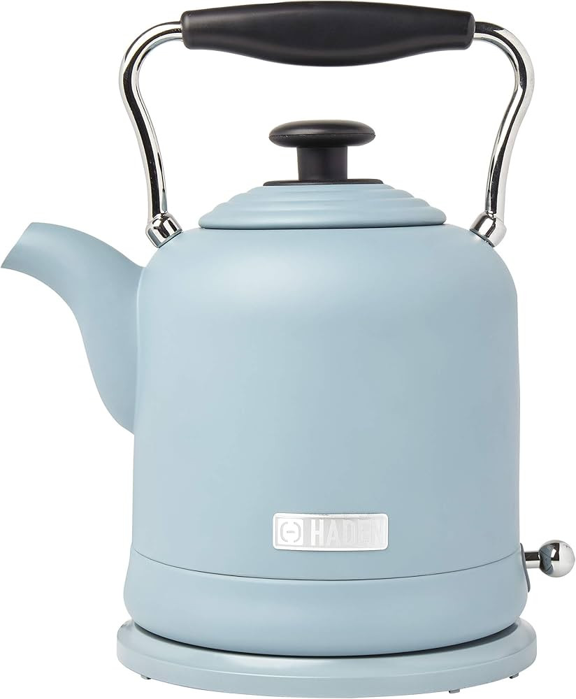 Haden Highclere 75025 Retro Stainless Steel Tea Kettle, 1500W Hot Water Kettle Electric Kettles f... | Amazon (CA)