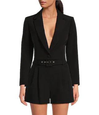 Sadie Cropped Long Sleeve Notch Lapel Coordinating Blazer | Dillard's