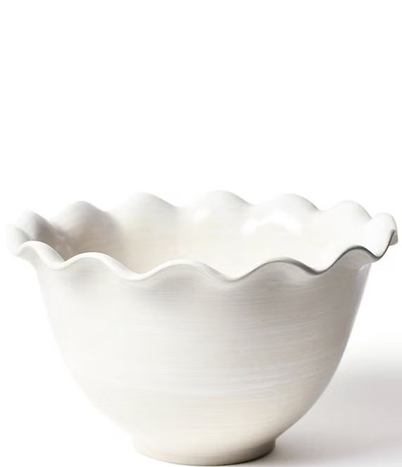 Coton Colors Signature White 9" Ruffle Bowl | Dillard's | Dillard's