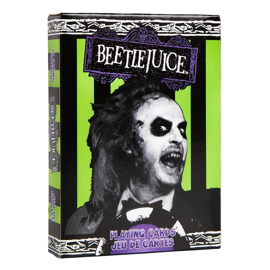 Aquarius Beetlejuice Playing Cards - Deck of Cards for Beetlejuice Fans - Unique Card Designs, Gi... | Amazon (US)