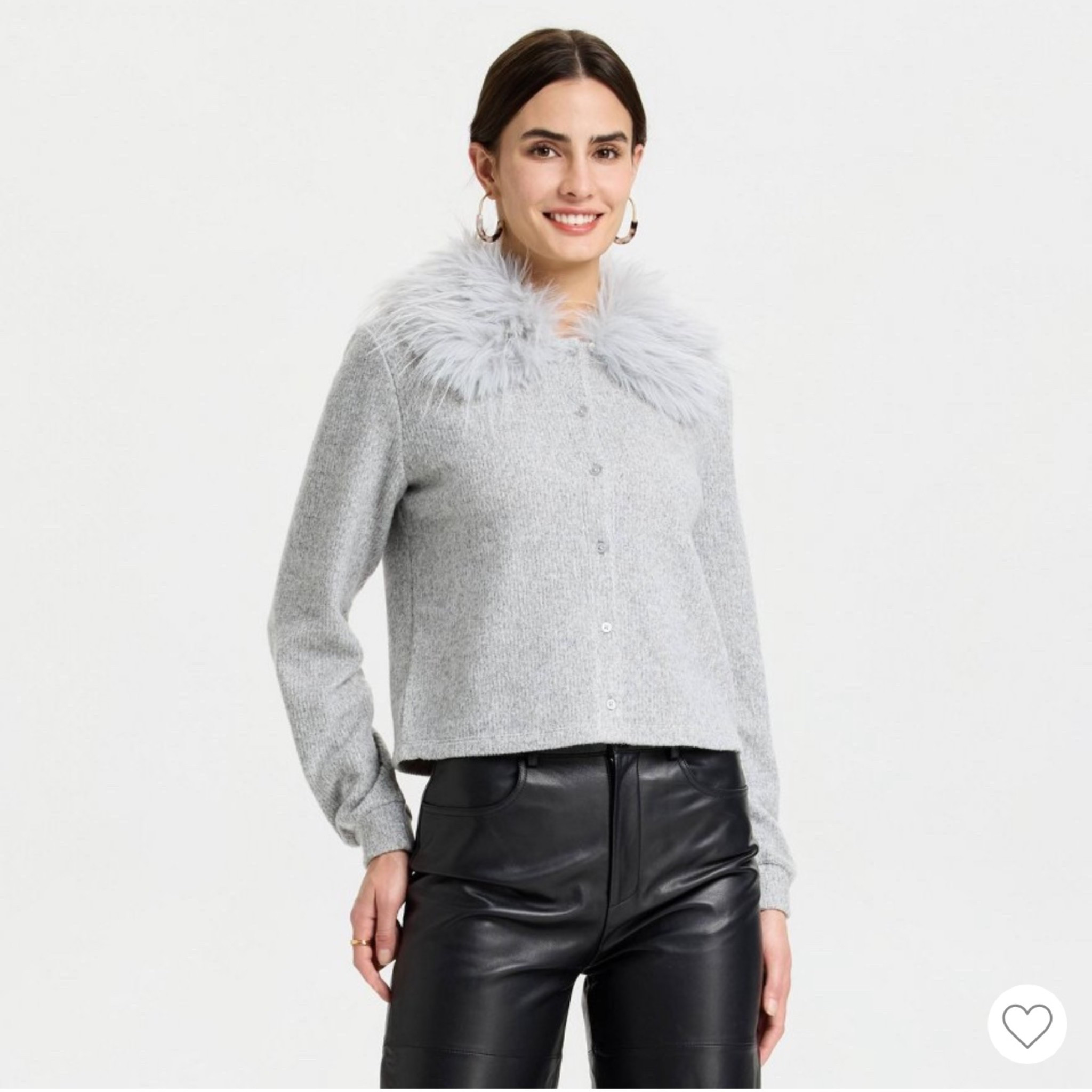 Faux fur cardigan 

#LTKSeasonal