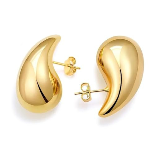 LaBling Chunky Gold Teardrop Earrings for Women | Designer Statement Earrings | Lovely Gift | Amazon (US)