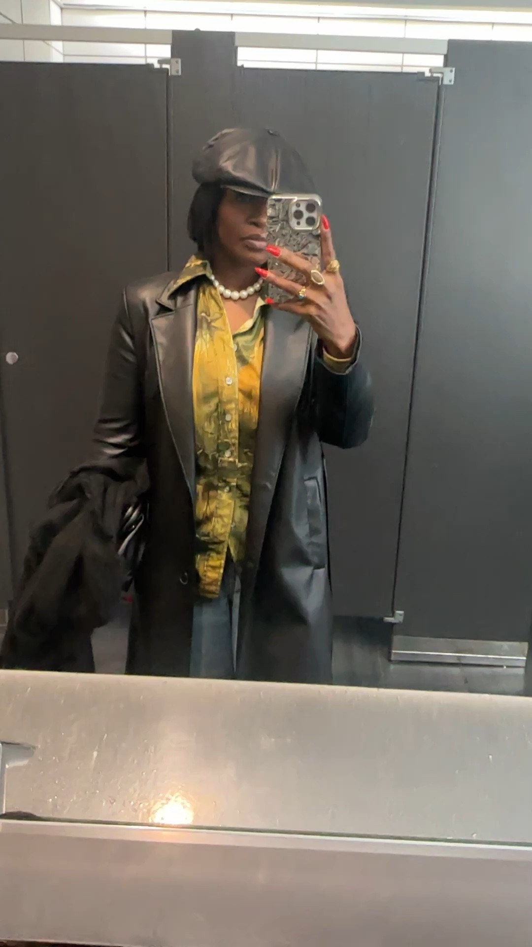 Bathroom fit check😉 We all need a leather trench in our closet. Great for any occasion and easy to dress up or down. I’ve added so many fun options for you to choose from:)

#LTKgiftguide #LTKstyletip
