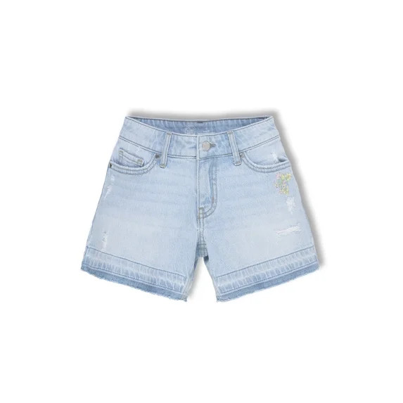 Wonder Nation Girls Baggy Denim Shorts, Size 5-18 | Walmart (US)