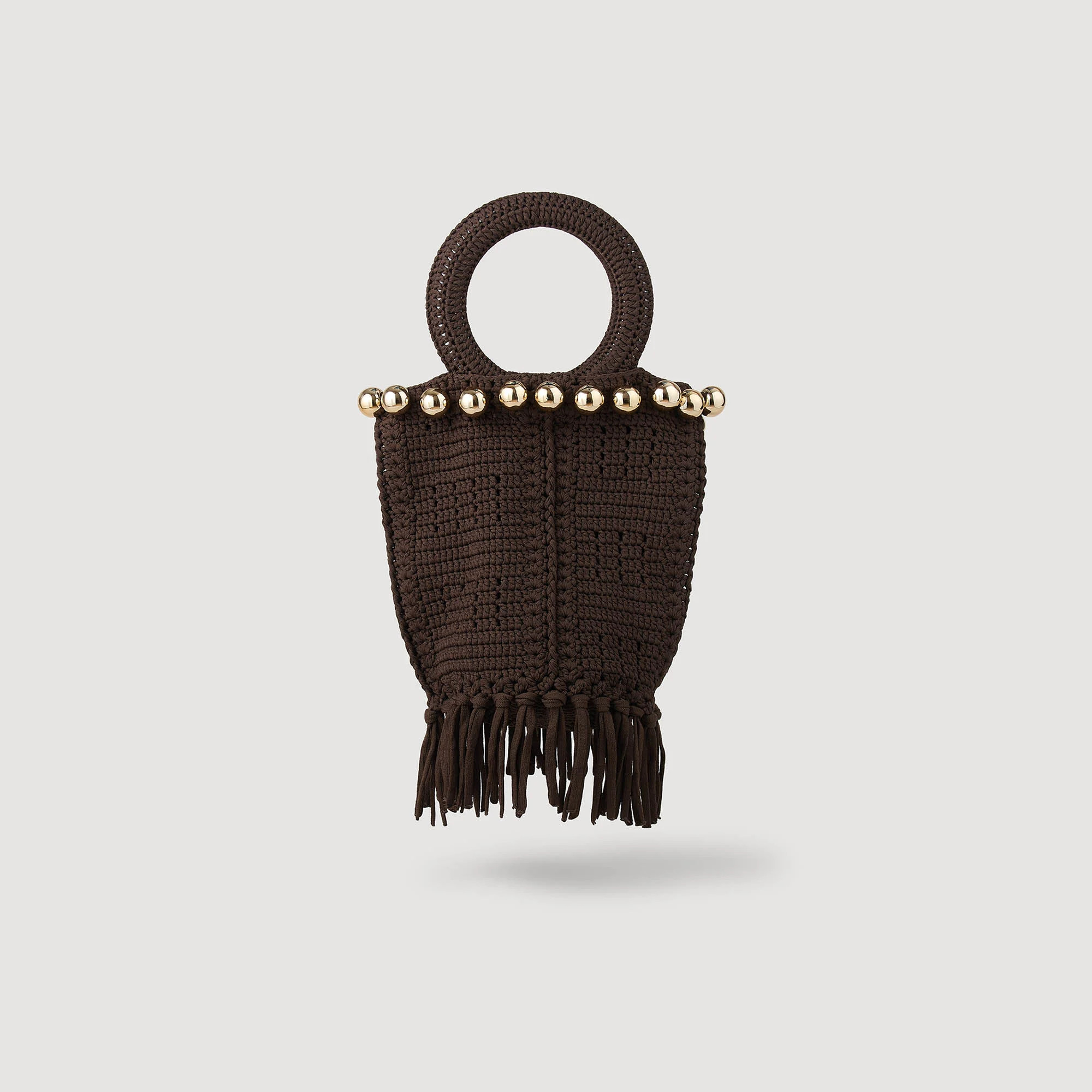 Small beaded fringed crochet bag | Sandro US | Sandro-Paris US
