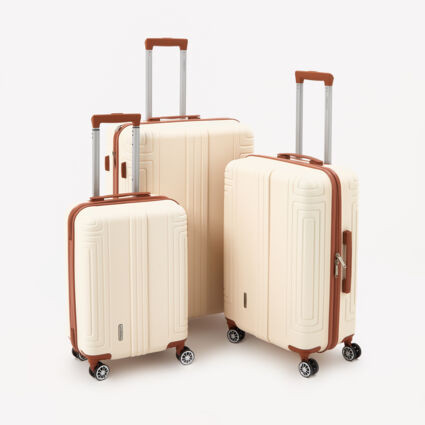 Cream Montague Hardshell Suitcases | TK Maxx