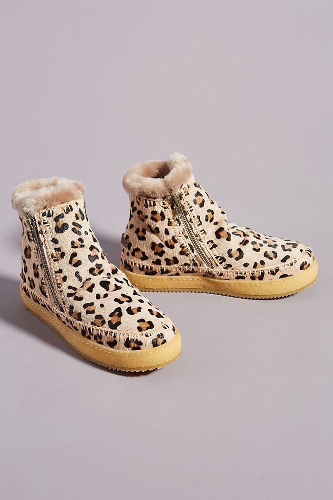 Laidback London Leopard Setsu Ankle Boots | Anthropologie (US)