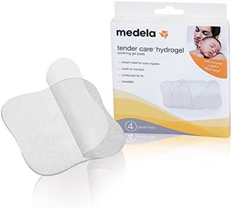 Medela Soothing Gel Pads for Breastfeeding, 4 Count Pack, Tender Care HydroGel Reusable Pads, Coolin | Amazon (US)