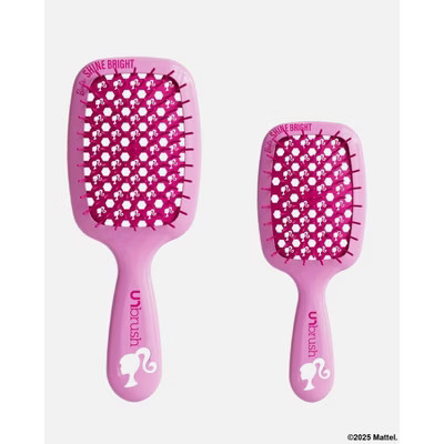 Unbrush Barbie Duo Set Regular & Mini Brush - Pink Shine Bright | Target
