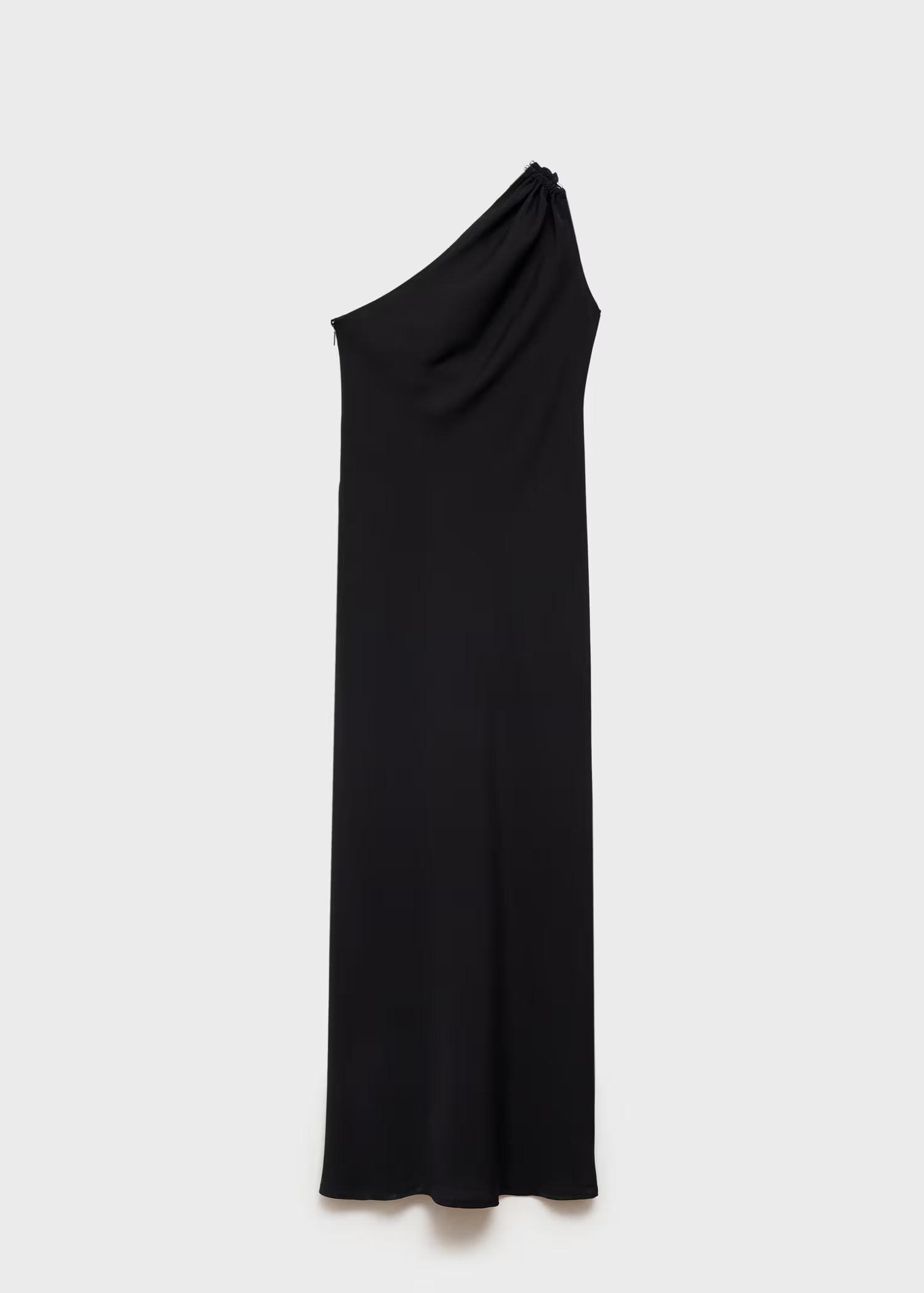 Asymmetrical dress with draped details | MANGO (US)
