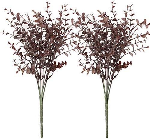 Amazon.com: Firlar 4 Pcs Artificial Eucalyptus Branches, Faux Silver Dollar Eucalyptus Leaves Bra... | Amazon (US)