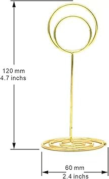 10 Pack 4.7 inch Table Number Place Card Holders, Picture Holder Photo Holder Clips, Memo Note Ph... | Amazon (US)