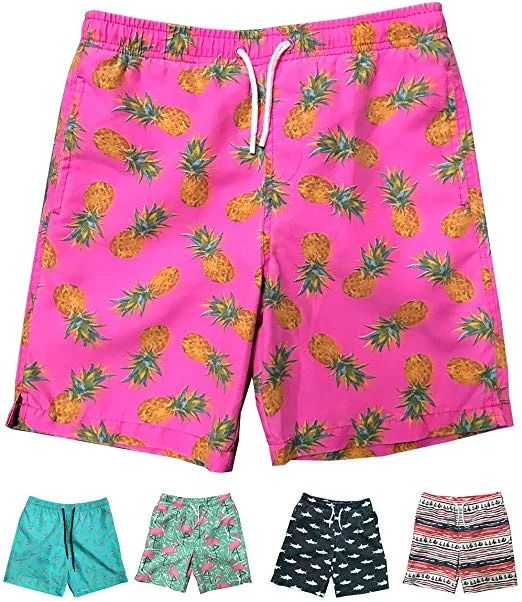 Little Boys Quick Dry Beach Board Shorts Swim Trunk Swimsuit Beach Shorts With Mesh Lining (Blue ... | Walmart (US)