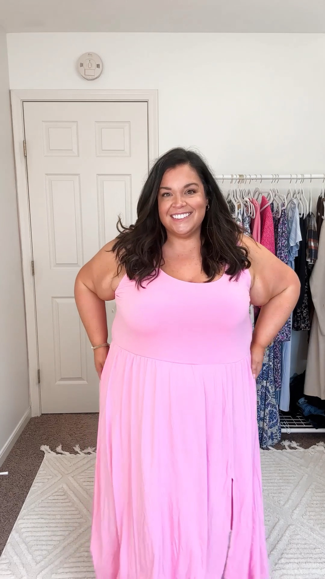 The most perfect pink plus size dress for spring! From Target 🫶🏻 
Wearing 2x and it fits true to size! 

#LTKfindsunder50 #LTKstyletip #LTKplussize