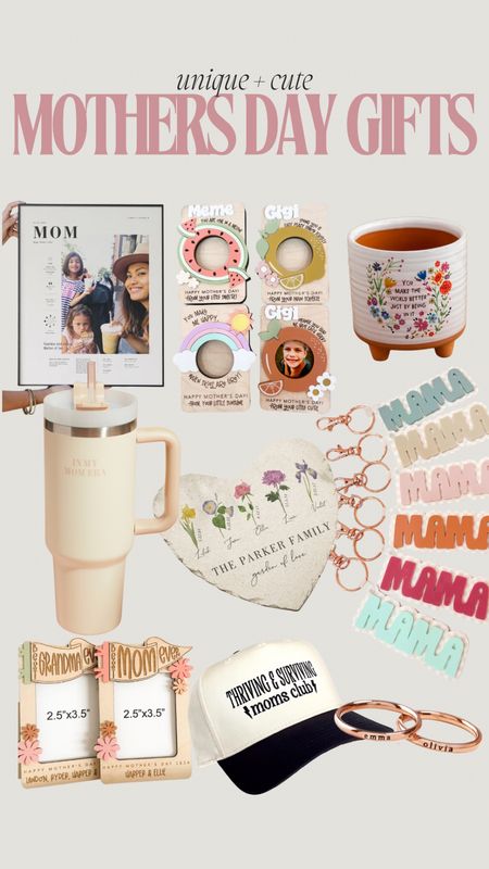 Unique + cute Mother’s Day gifts! 💐 Top left frame is from Still Novel, I couldn’t link!