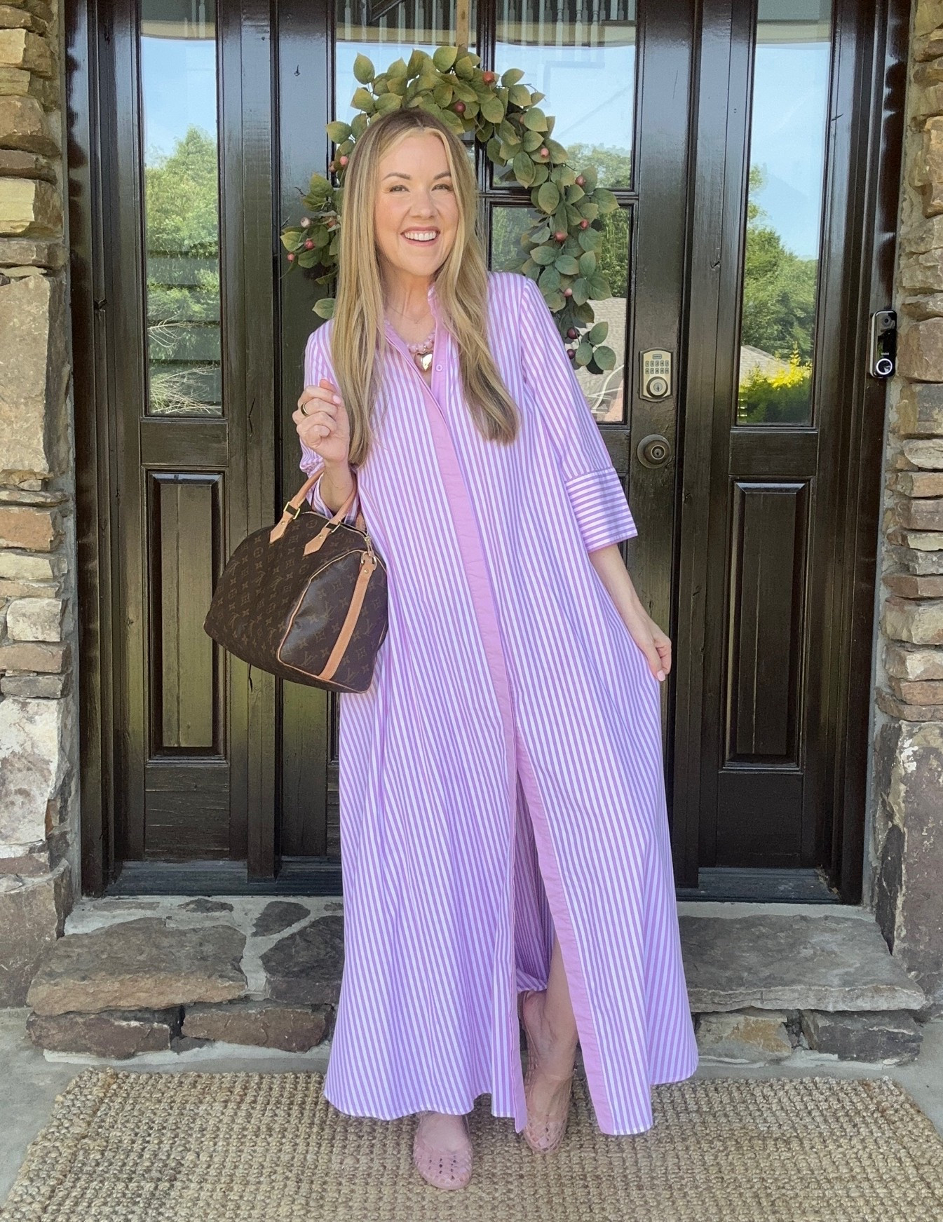Casual OOTD - perfect for a work from home day plus lots of errands. (Dress is old from Etta and East, but I’ll link some similar options!)

#LTKgrwm #LTKootd #LTKmomlife
