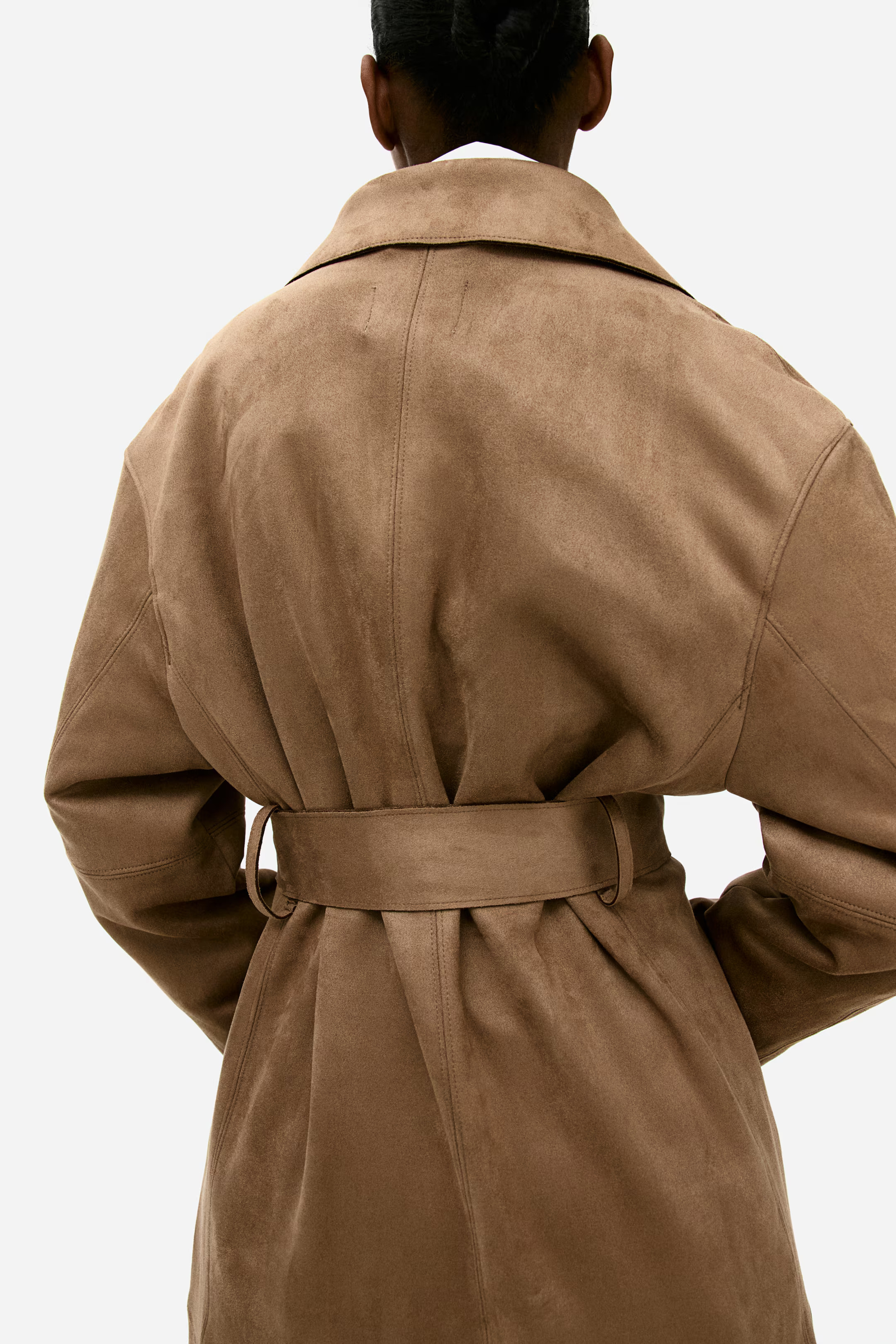 Napped tie-belt coat | H&M (UK, MY, IN, SG, PH, TW, HK)