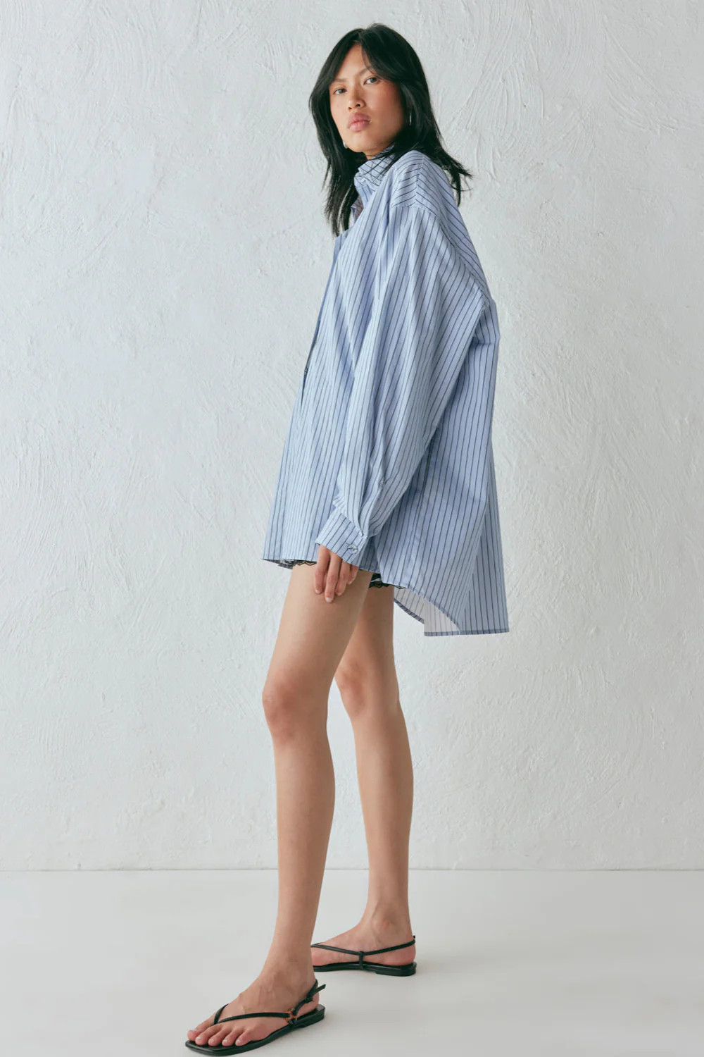 June Shirt Blue Stripe | VRG Grl