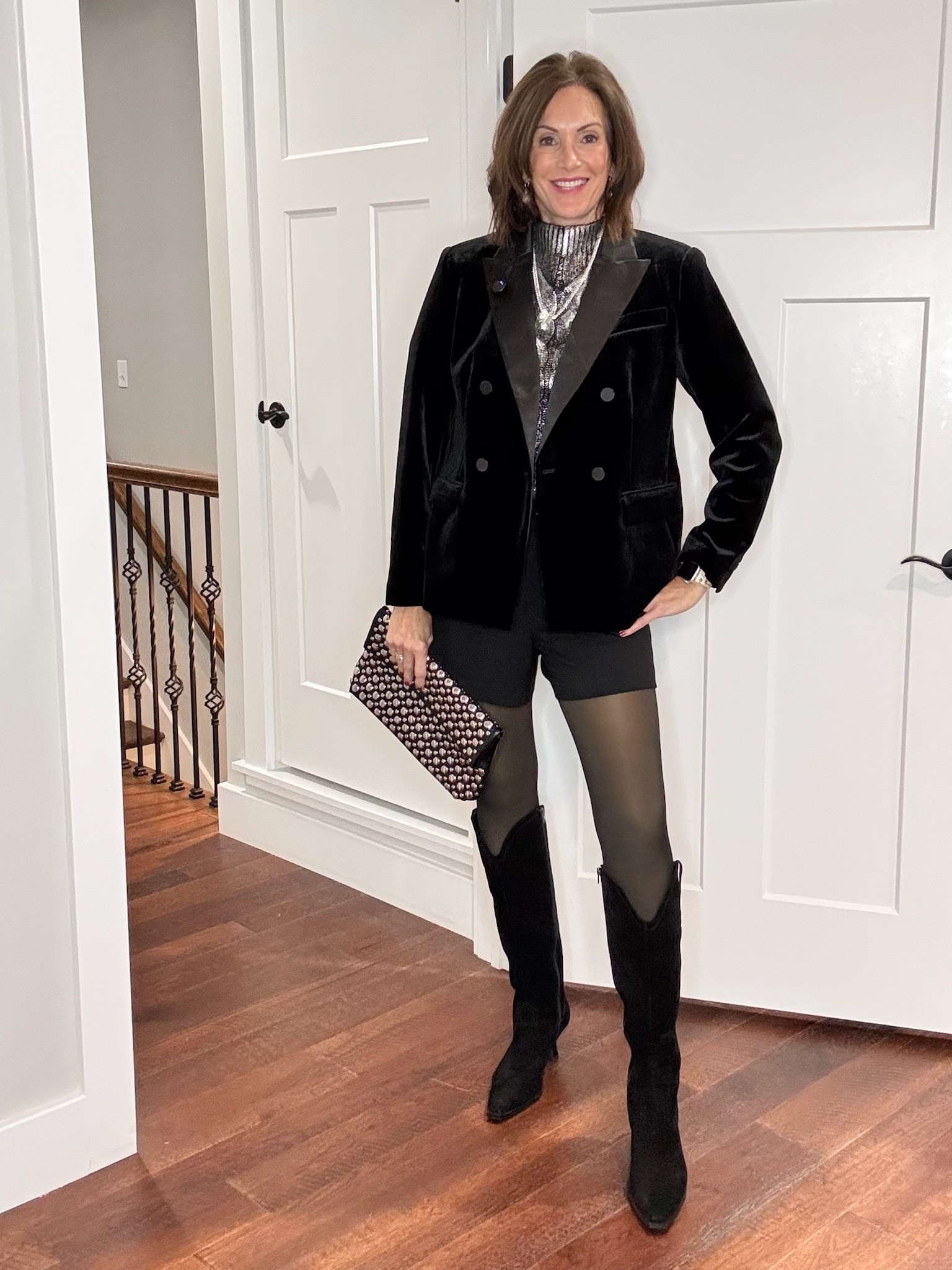 Festive New Year’s Eve outfit! Wearing a large blazer, shorts 8, sweater large, tights, small/medium

Women’s fashion, outfit inspo, outfit ideas, what to wear for, fashion over 40, fashion over 50, fall outfit ideas, winter fashion, winter styles, winter outfits, winter outfit inspo, holiday styles, holiday outfits, holiday outfit inspo, holiday fashion, trending fashion, chic style, new years outfit, New Year’s Eve outfit

 


#LTKHoliday #LTKOver40 #LTKootd