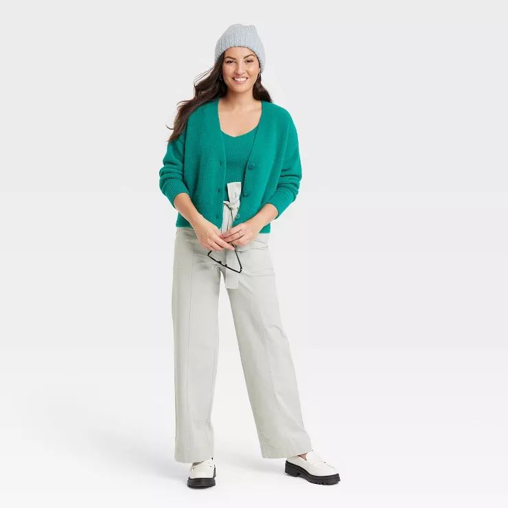 Women's Fuzzy Cardigan - A New Day™ | Target