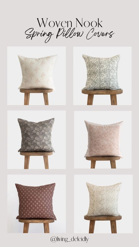 These pillow covers from Woven Nook are perfect for spring✨Use code PRESIDENTS15 for 15% off!

#LTKsalealert #LTKhome